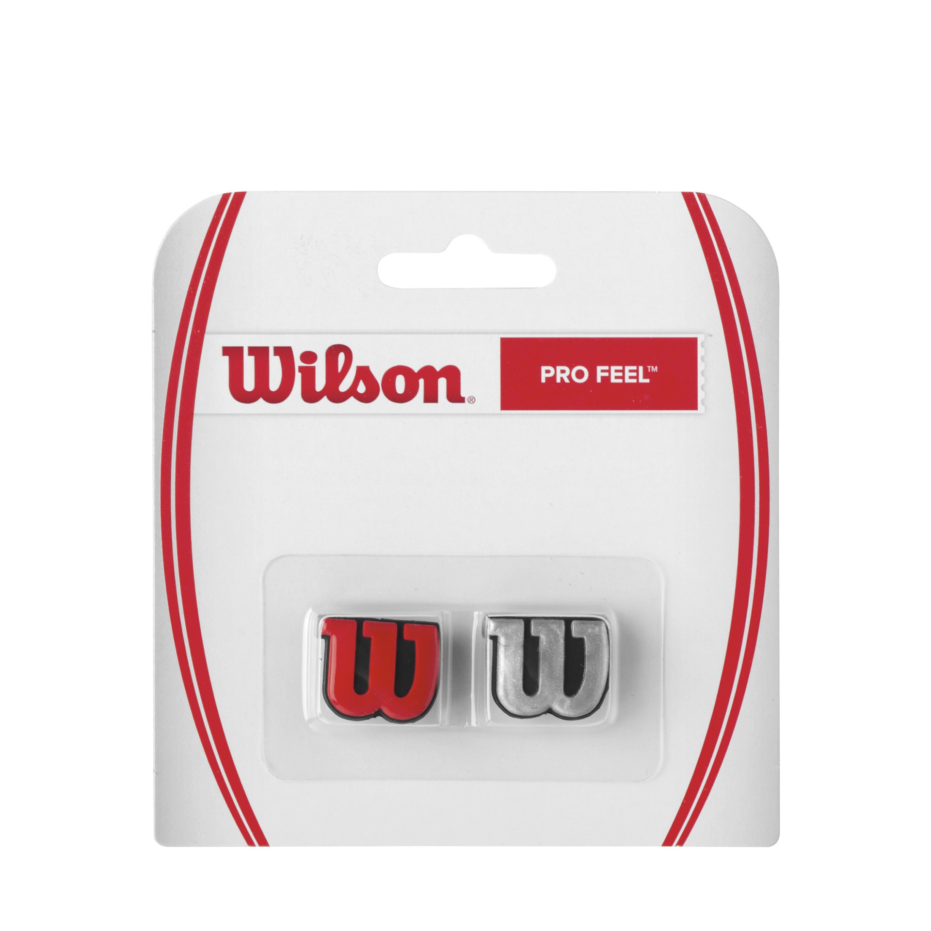 Antivibradores para Raqueta de Tenis Wilson Profeel (Rojo/Plata) - Wilson