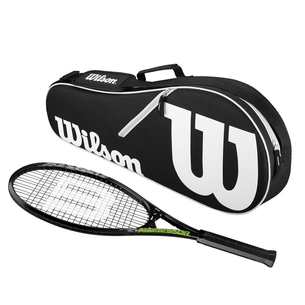 Combo de Tenis Wilson Raqueta Recreacional Aggresor + Raquetero Negro -  Wilson