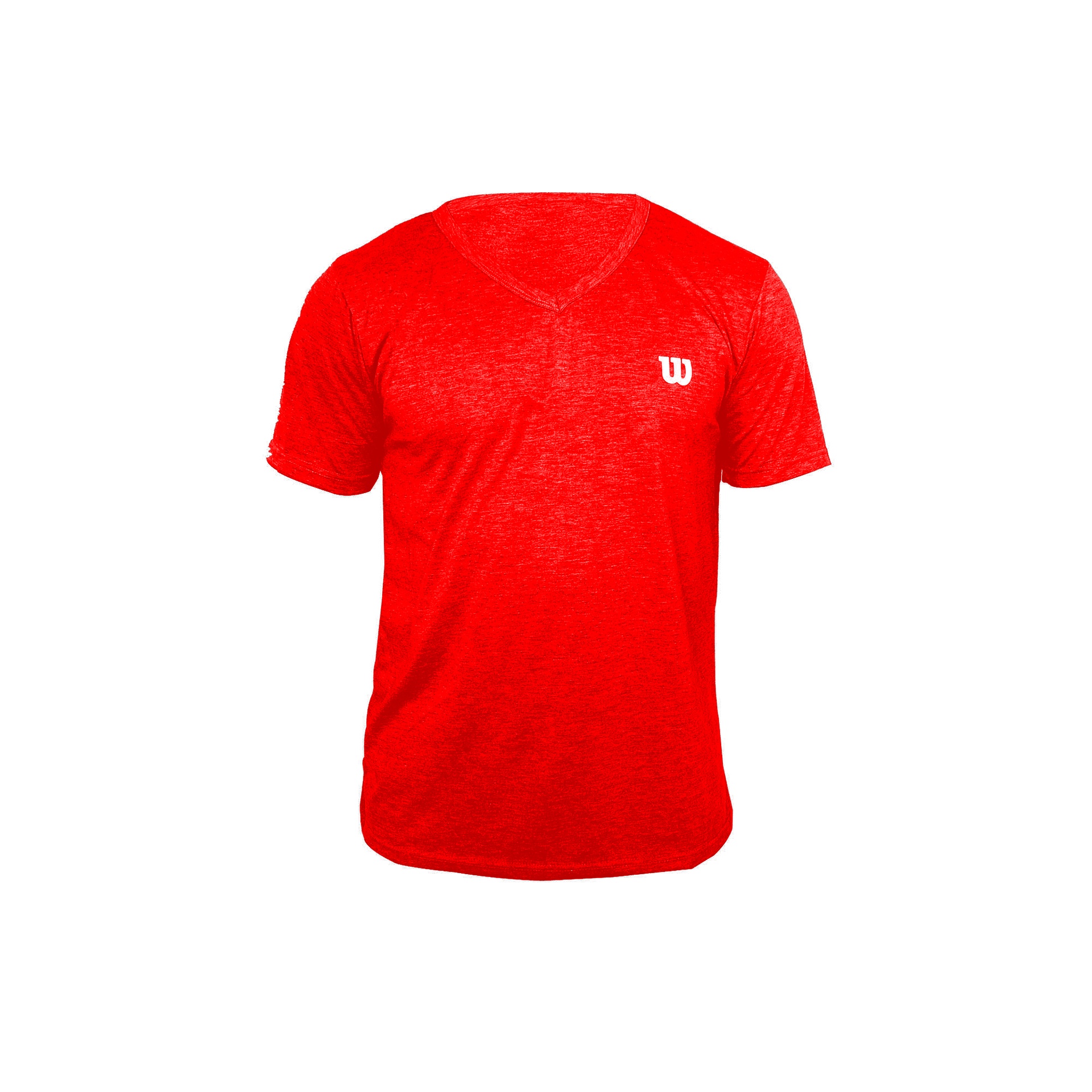 Camiseta Wilson Polyspun Cuello en V 87315 Rojo Wilson